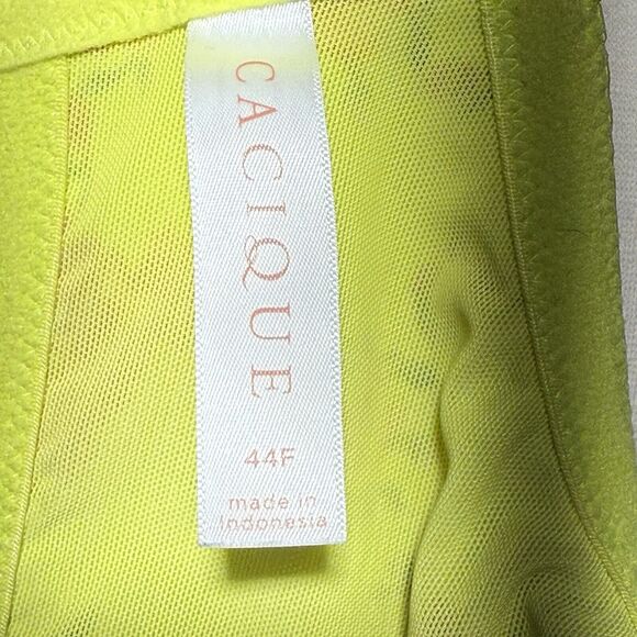 Cacique So Light T-Shirt Bra Women’s Size 44F Wild Lime Floral Underwire Lined - Picture 6 of 7